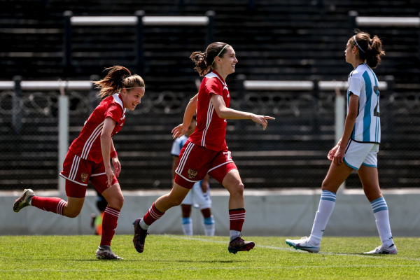 Женская молодёжная сборная России разгромила Аргентину