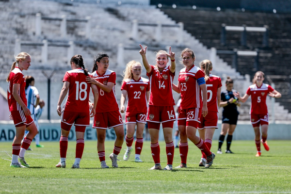 Женская молодёжная сборная России разгромила Аргентину