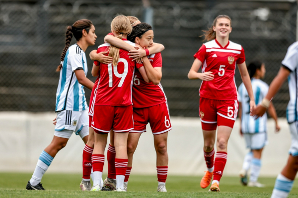 Женская молодёжная сборная России разгромила Аргентину