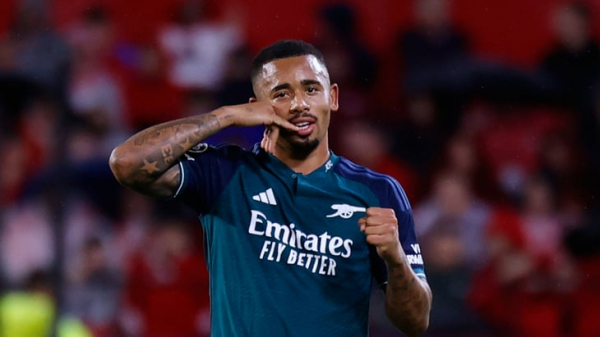 Гол Жезуса признан лучшим в Лиге чемпионов на этой неделе