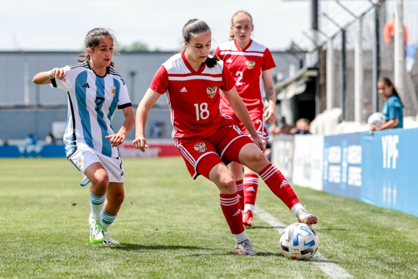 Женская молодёжная сборная России разгромила Аргентину
