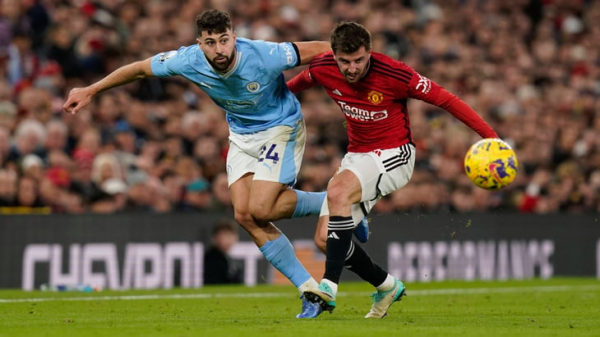 Дубль Холанна обеспечил &laquo;Манчестер Сити&raquo; сухую победу над &laquo;Манчестер Юнайтед&raquo; 