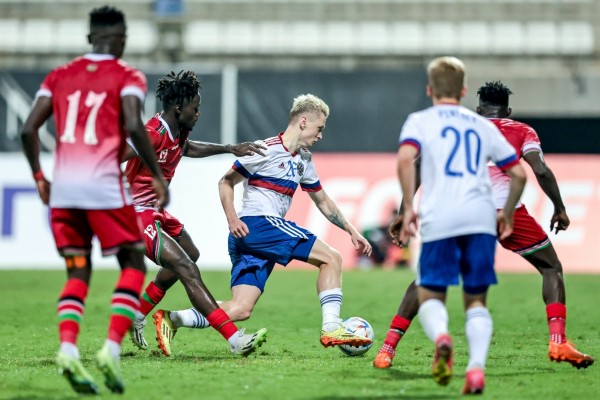 Сборная России сыграла вничью с Кенией