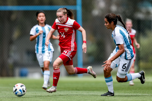 Женская молодёжная сборная России обыграла Аргентину