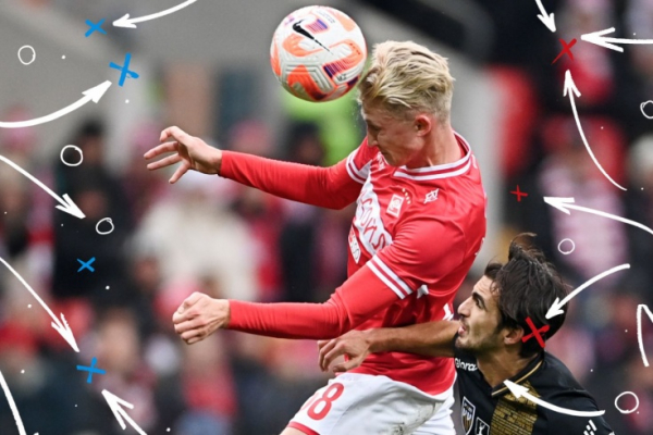 Спартак &ndash; Пари Нижний Новгород &ndash; 2:0, 22 октября 2023 года: тактический разбор матча, роль Литвинова, Пруцева, Севикяна