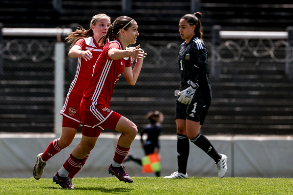 Женская молодёжная сборная России разгромила Аргентину