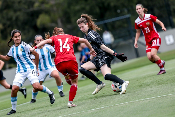 Женская молодёжная сборная России обыграла Аргентину