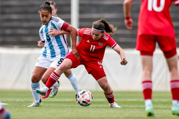 Женская сборная России сыграла вничью с Аргентиной