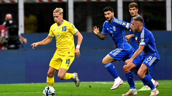 Украина &mdash; Италия. Ставка (к. 2.39) и прогноз на  Евро-2024 20 ноября 2023 года