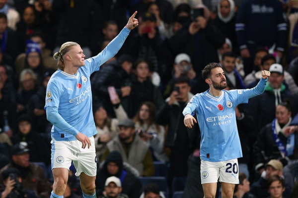 Челси &mdash; Манчестер Сити &mdash; 4:4, обзор матча 12-го тура АПЛ, 12 ноября 2023 года, дубль Холанда, спорный пенальти, таблица