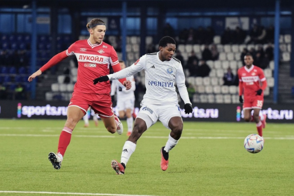 Оренбург &mdash; Спартак &mdash; 1:0, обзор матча 1/4 финала Кубка России, Путь РПЛ, видео гола, удаление Рябчука, 29 ноября 2023