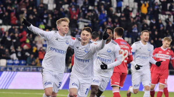 "Спартак" проиграл "Оренбургу" со счетом 0:1 в матче четвертьфинала Кубка России