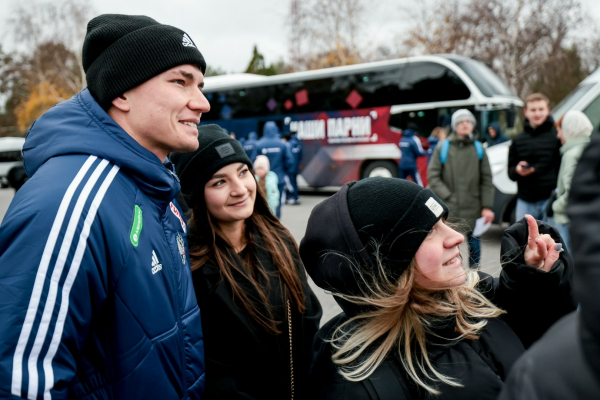 Сборная России посетила Мамаев курган