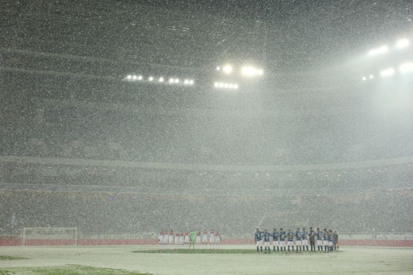 &laquo;Балтика&raquo; &mdash; &laquo;Спартак&raquo;, 16-й тур РПЛ, 25 ноября 2023: фото снежного матча, условия, погода