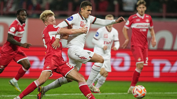 "Спартак" вдесятером сыграл вничью с "Локомотивом" в 14-м туре РПЛ