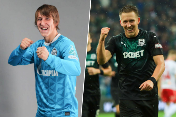 Футболисты, которые играли за &laquo;Зенит&raquo; и &laquo;Краснодар&raquo;: Шатов, Смольников, Быстров, Широков, Ионов, Петров, рейтинг