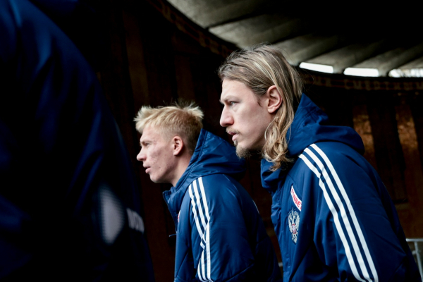 Сборная России посетила Мамаев курган