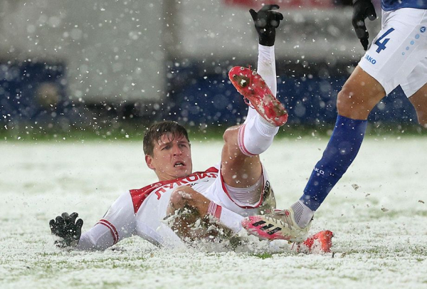 РПЛ, сезон-2023/2024, символическая сборная 16-го тура: Соболев, Пиняев, Файзуллаев, Бителло, Максименко