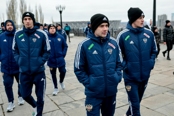Сборная России посетила Мамаев курган