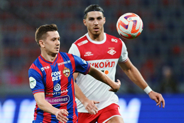 ЦСКА сыграл вничью со "Спартаком" в матче 21-го тура чемпионата России