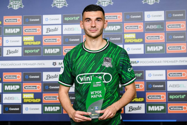 РПЛ, сезон-2023/2024, символическая сборная 21-го тура: Сафонов, Сперцян, Козлов, Глушенков, Кордоба, Даку