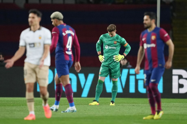 Барселона &mdash; Валенсия &mdash; 4:2, обзор матча 33-го тура Примеры, голы, опасные моменты, 29 апреля 2024