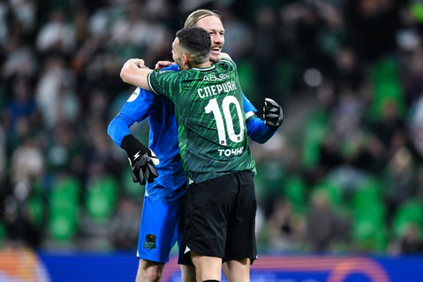 РПЛ, сезон-2023/2024, символическая сборная 21-го тура: Сафонов, Сперцян, Козлов, Глушенков, Кордоба, Даку