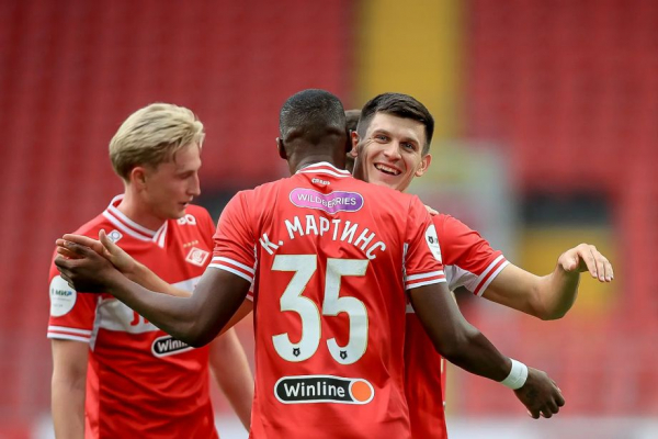 РПЛ, сезон-2023/2024, символическая сборная 26-го тура: Бонгонда, Хлусевич, Козлов, Роналдо, Бальбуэна, Даку, Беленов