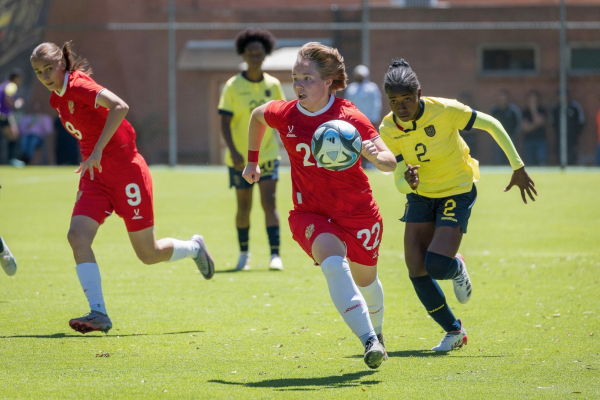 Женская молодежка взяла реванш у сборной Эквадора