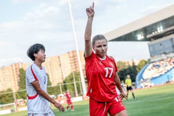 Женская сборная России сыграла вничью с КНДР