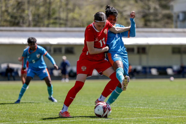 Женская юниорская сборная России U-17 одержала третью победу над Индией