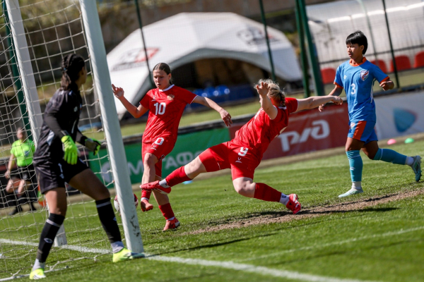 Женская юниорская сборная России U-17 одержала третью победу над Индией