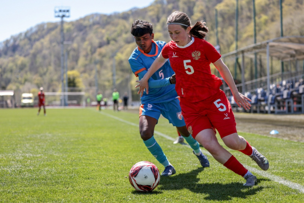Женская юниорская сборная России U-17 одержала третью победу над Индией